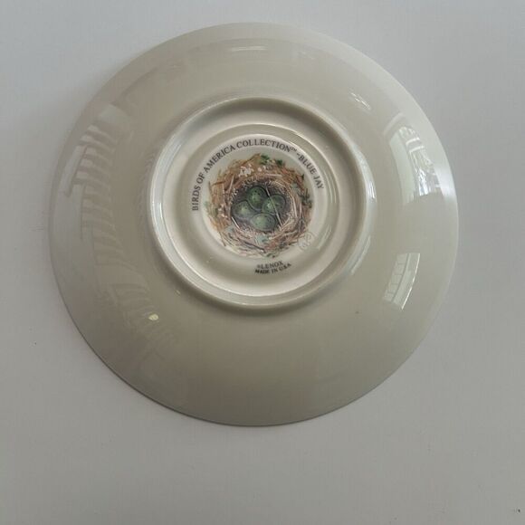 Vintage Lenox Birds of America collection 1993 Blue Jay  tea cup and saucer - Picture 3 of 4